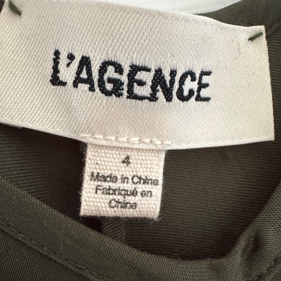 l’Agence clea maxi dress- dark moss green - Picture 7 of 9